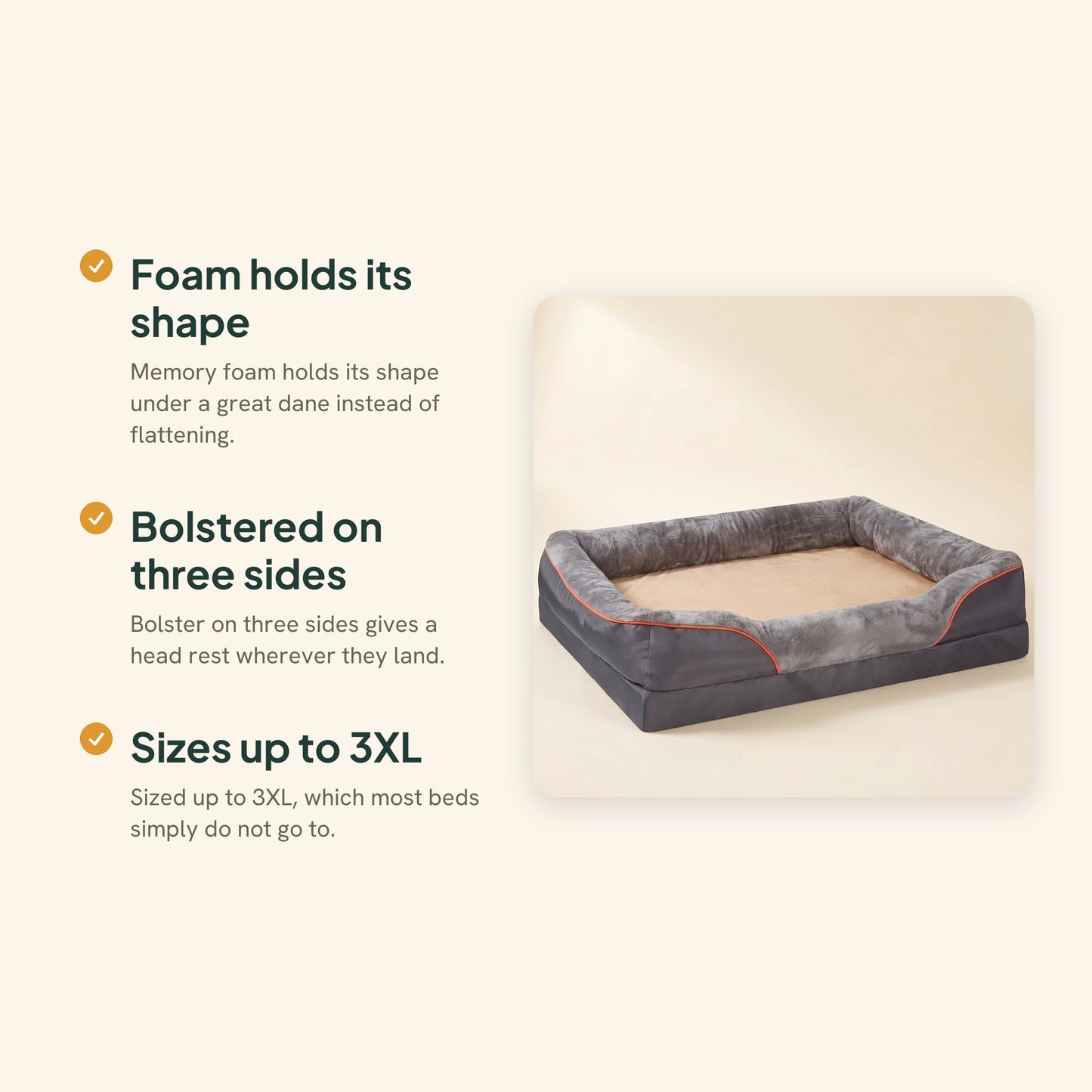Jumbo Orthopedic Sofa Bed with Bolster, key benefits