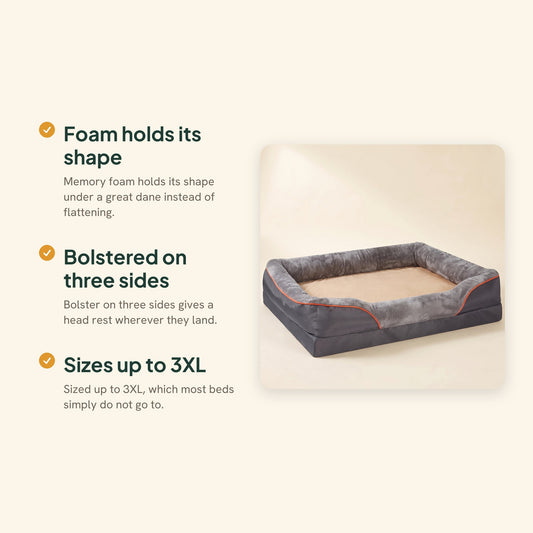 Jumbo Orthopedic Sofa Bed with Bolster, key benefits