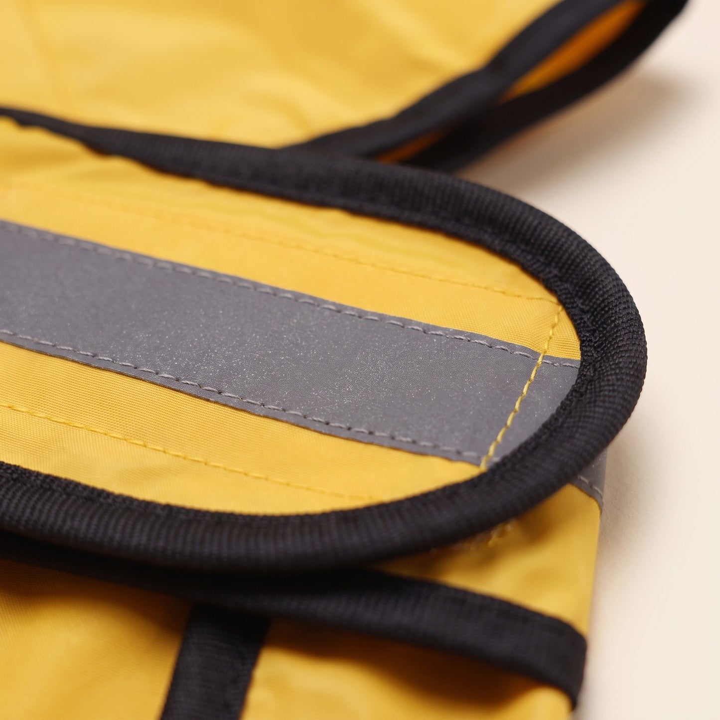 Hooded Waterproof Dog Raincoat, close-up detail