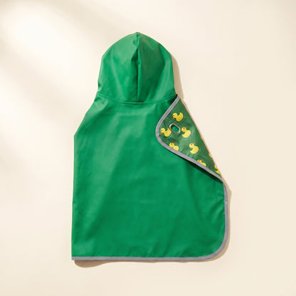 Reversible Hooded Dog Rain Cape