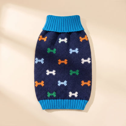Knitted Christmas Jumper for Dogs and Cats in Bone