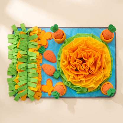 Large Snuffle Mat with Squeaky Carrots
