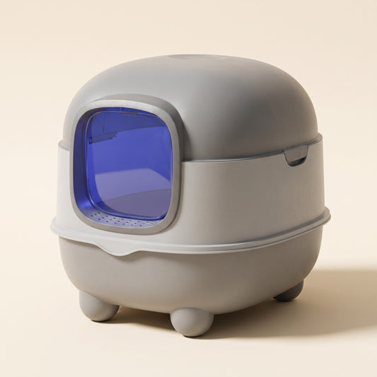 Enclosed Dome Litter Box with Charcoal Filter