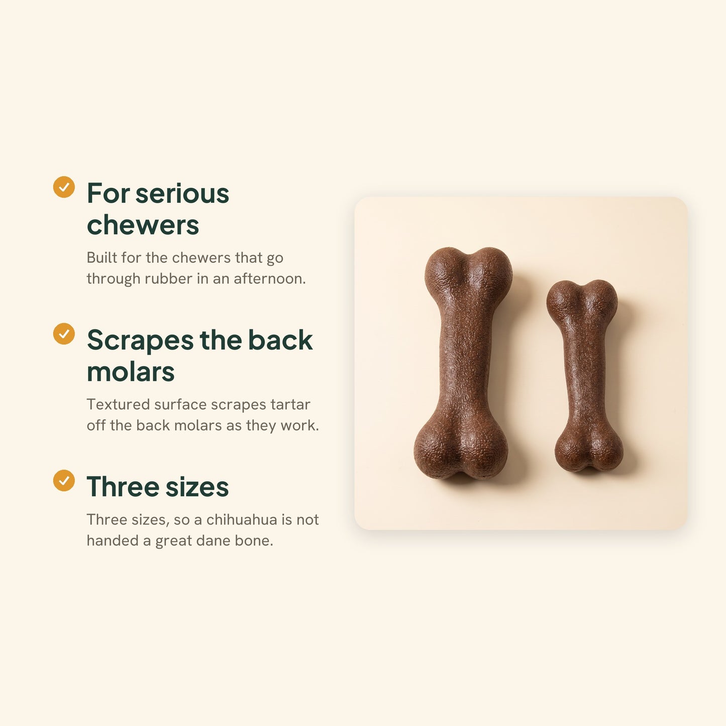 Nylon Bone Chew Toy for Aggressive Chewers, key benefits