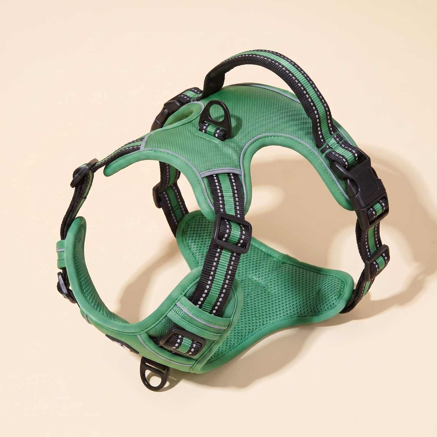No-Pull Dog Harness with Control Handle - green