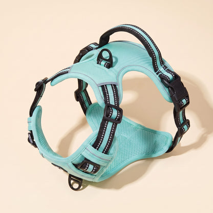 No-Pull Dog Harness with Control Handle - light-green