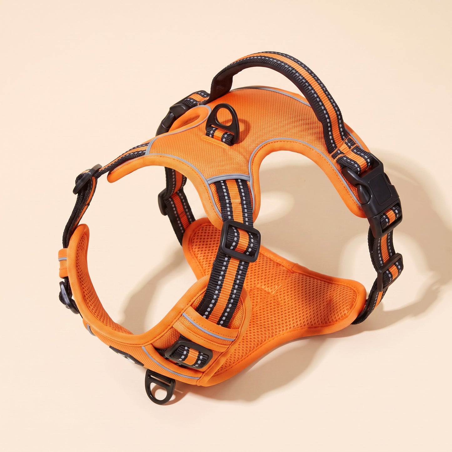 No-Pull Dog Harness with Control Handle - orange