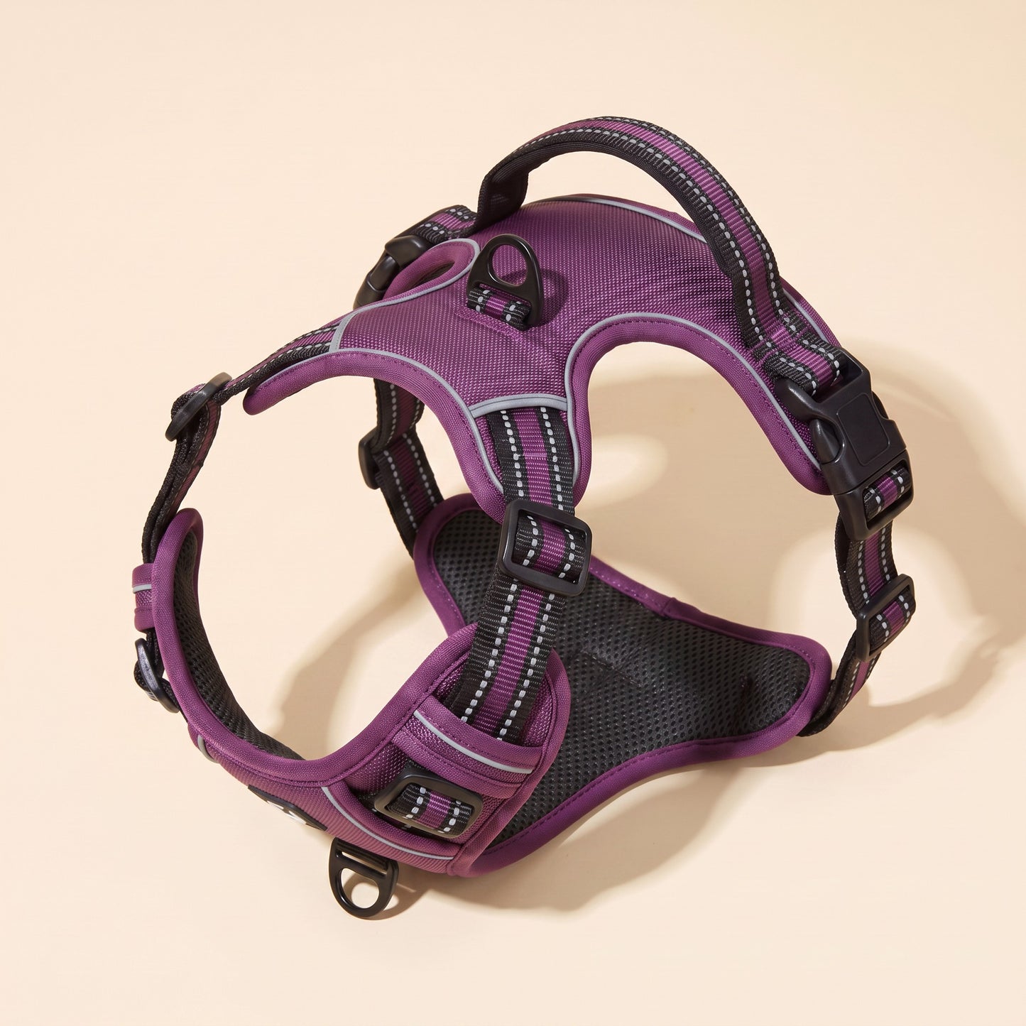 No-Pull Dog Harness with Control Handle - purple