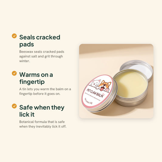 Beeswax Paw and Nose Balm Tin, 50g, key benefits
