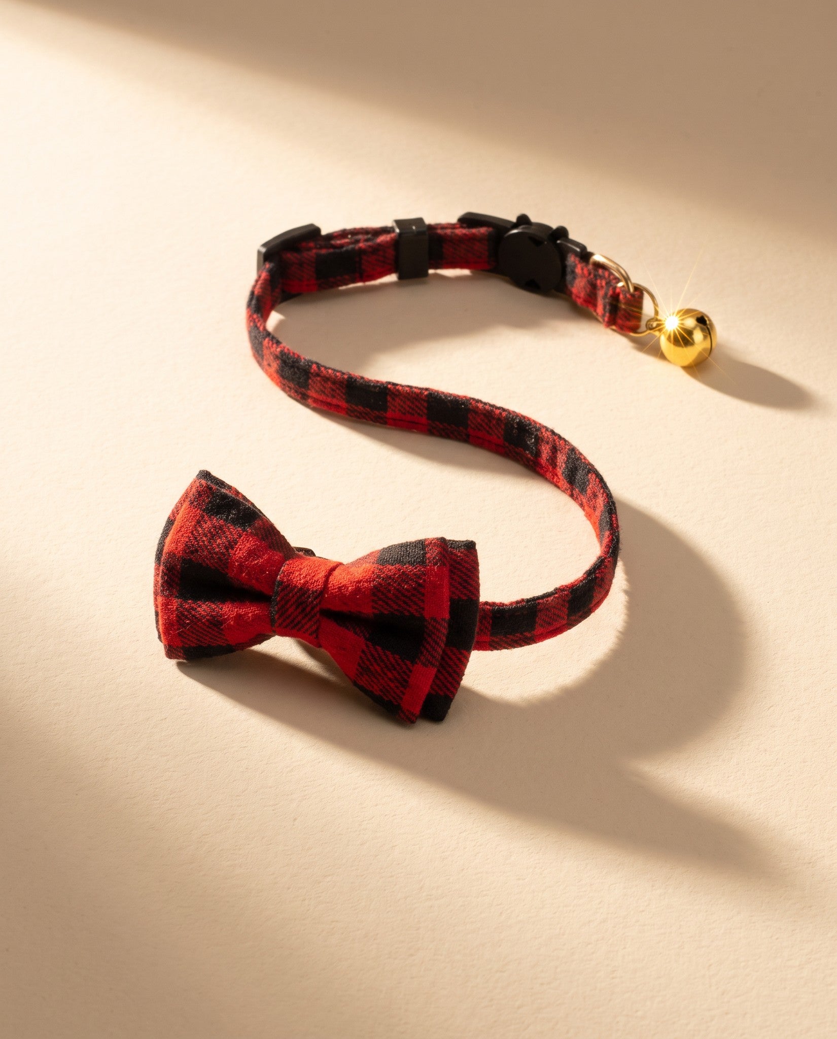 Breakaway Cat Collar with Bow Tie, styled in a home setting