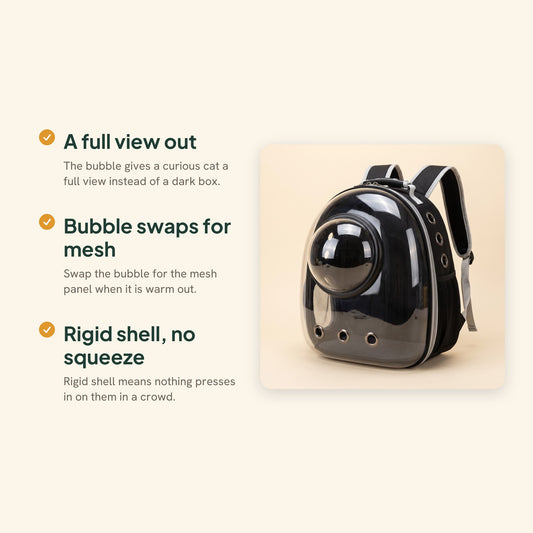 Space Capsule Pet Backpack Carrier, key benefits
