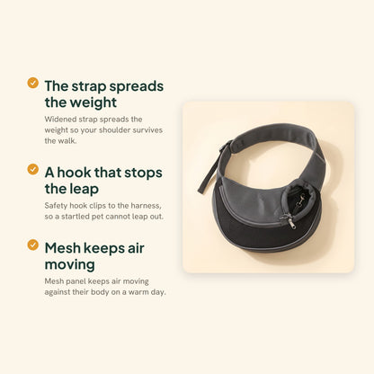 Mesh Sling Carrier with Safety Hook, key benefits