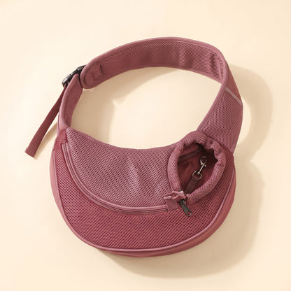 Mesh Sling Carrier with Safety Hook in Rose