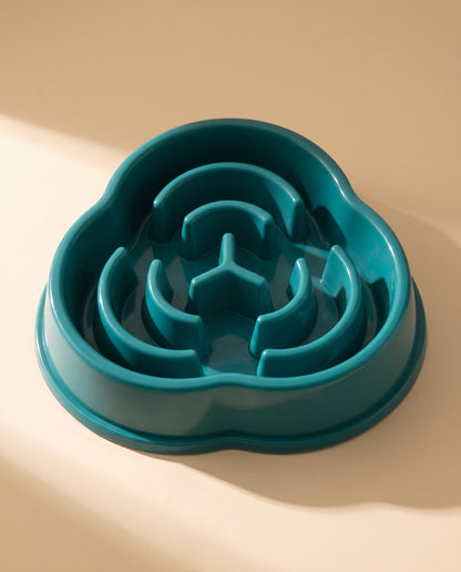 Maze Slow Feeder Bowl, styled in a home setting