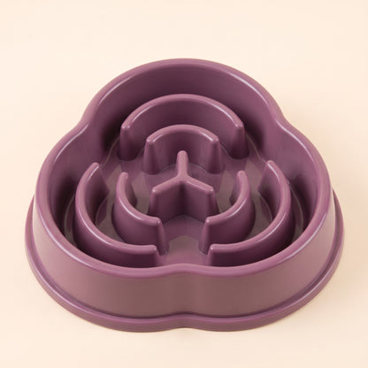 Maze Slow Feeder Bowl - cloud-plum