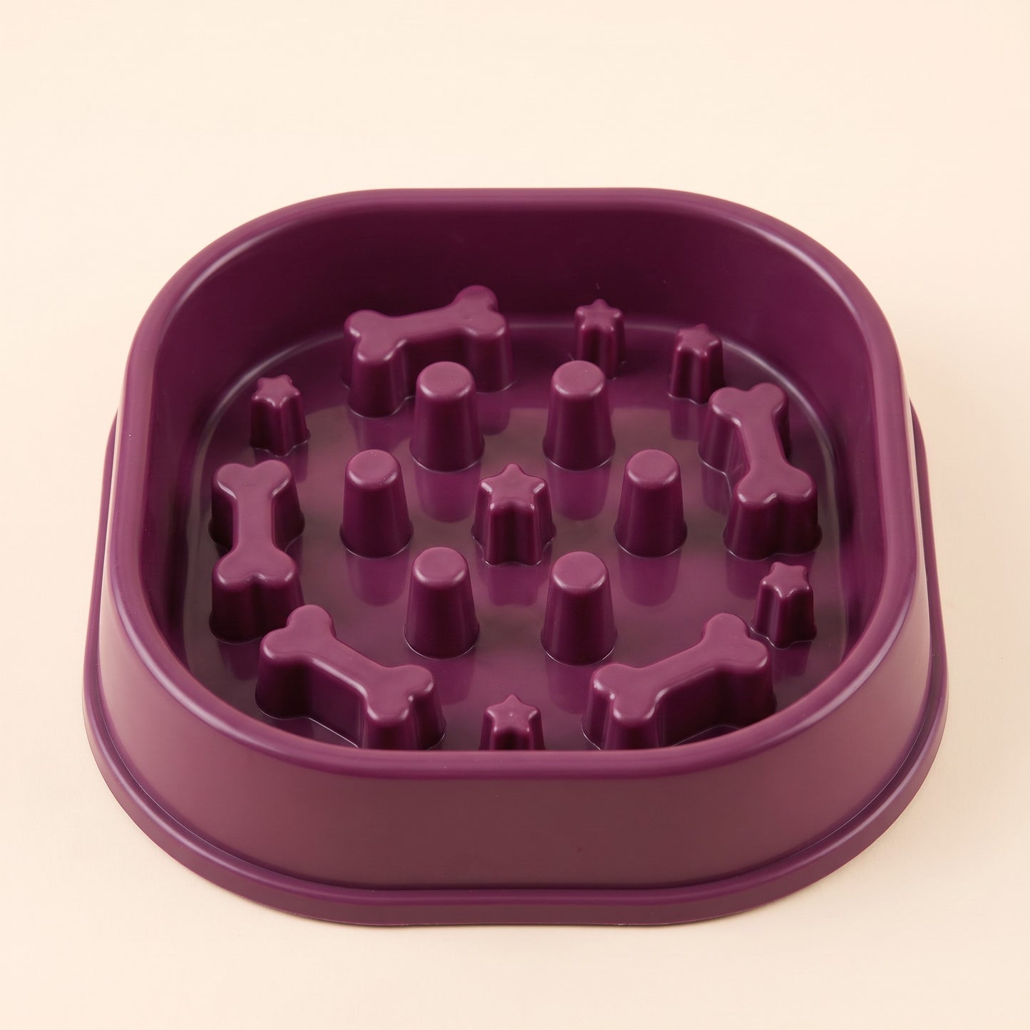 Maze Slow Feeder Bowl - sq-wine