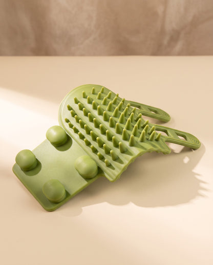Corner Massage Comb for Cats, styled in a home setting