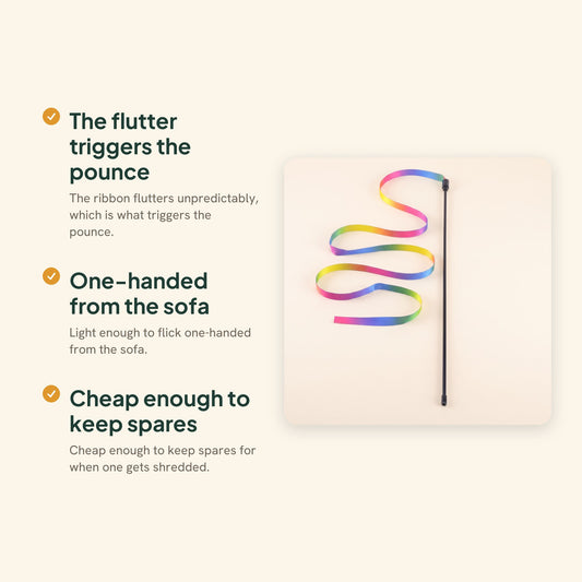 Rainbow Ribbon Teaser Wand, key benefits