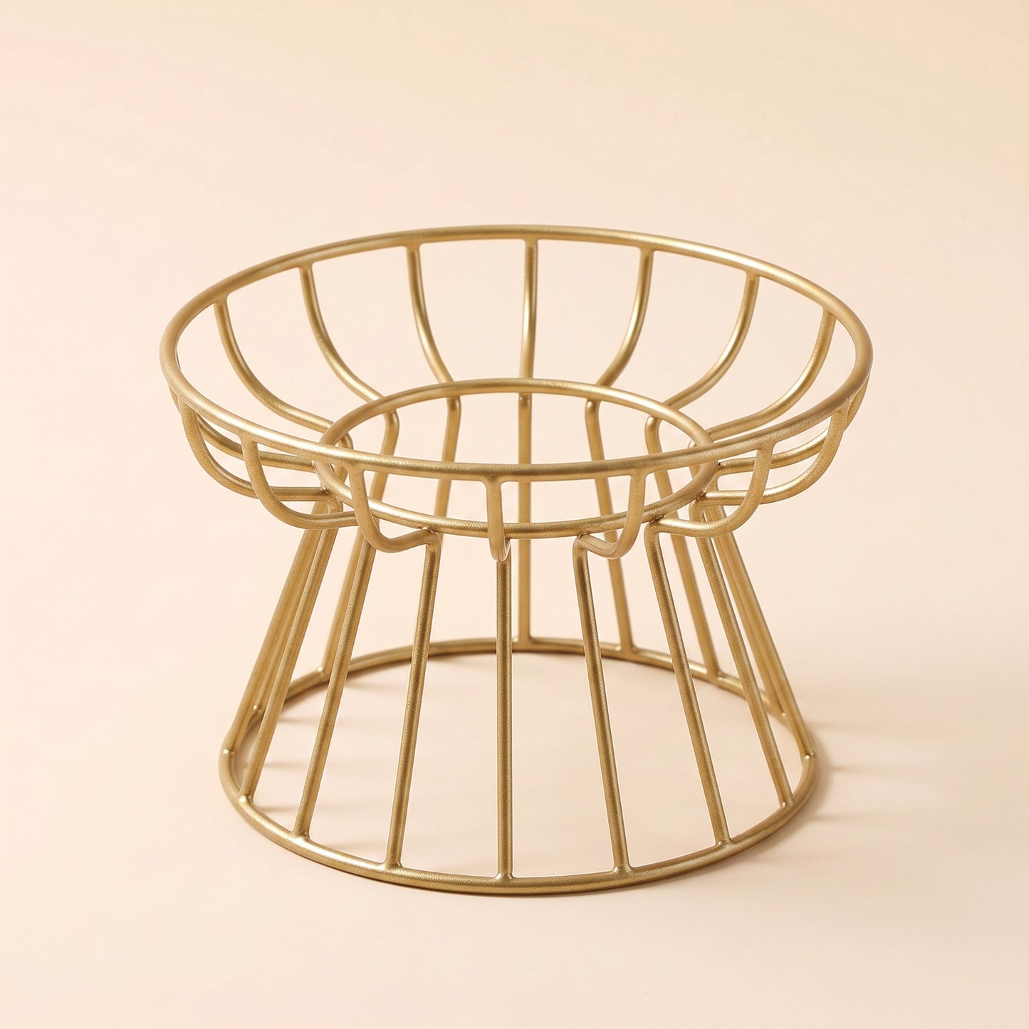 Ceramic Cat Bowl on Raised Stand - rack-gold