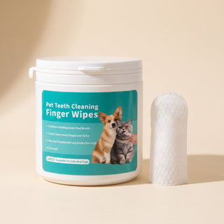 Teeth-Cleaning Finger Wipes, 50 Pack