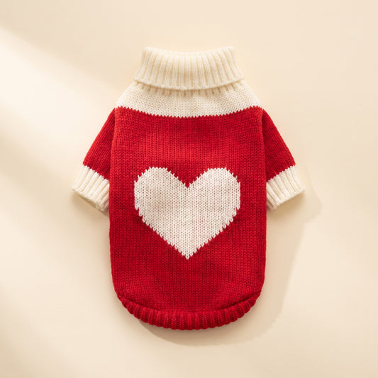 Red Heart Knitted Festive Pet Sweater, XS to 3XL