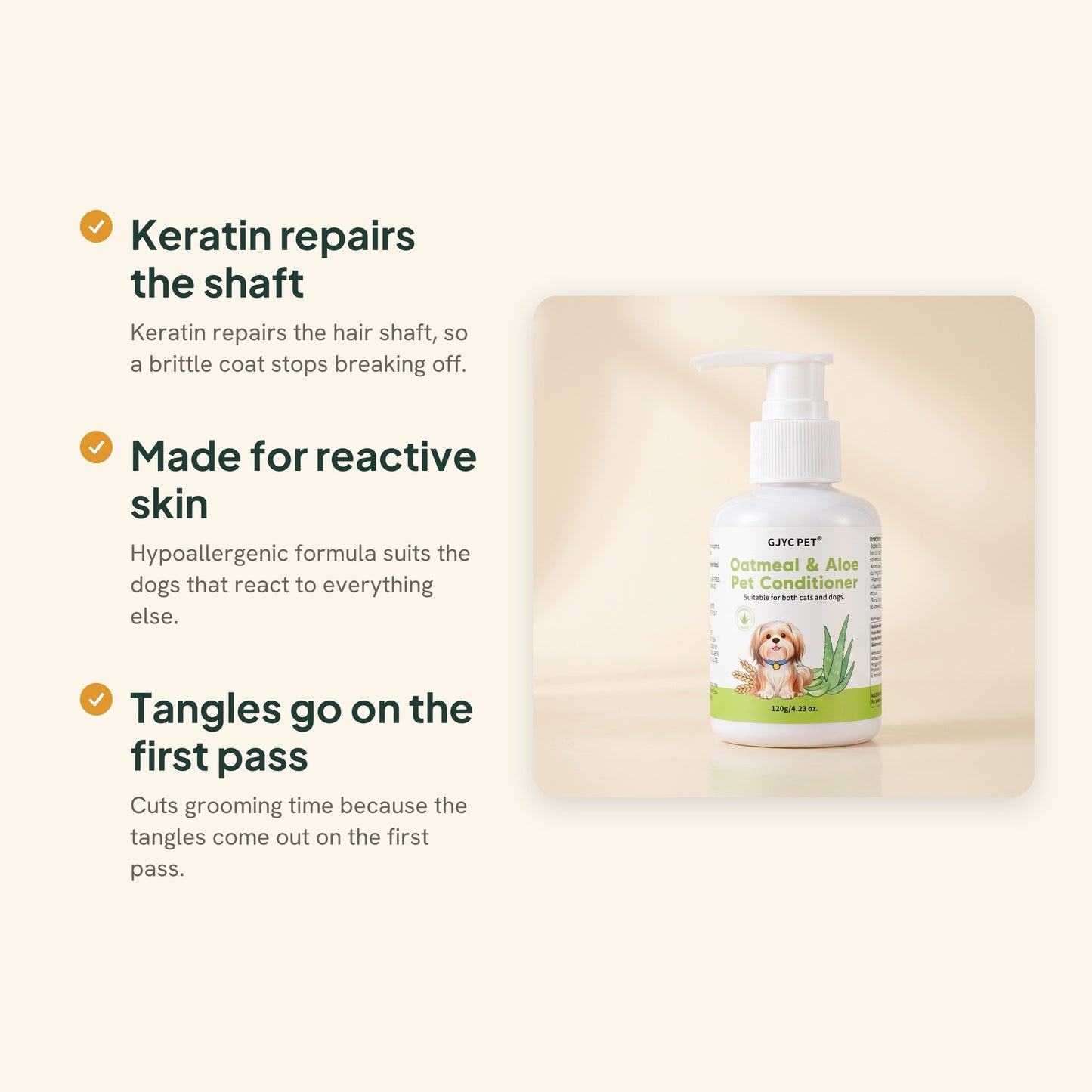 Oatmeal and Aloe Conditioner for Sensitive Skin, key benefits
