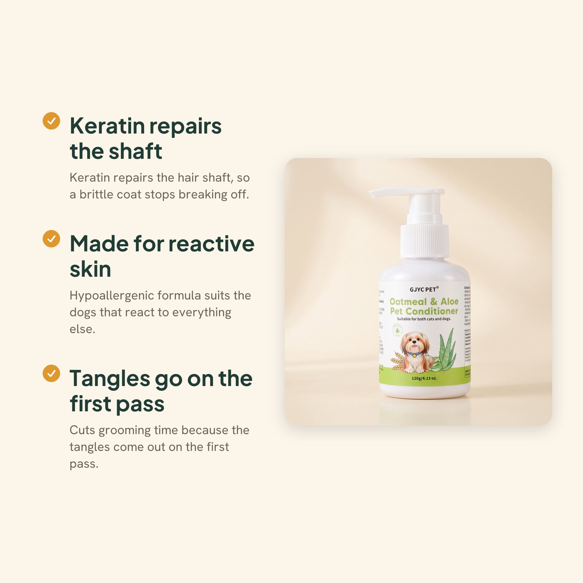 Oatmeal and Aloe Conditioner for Sensitive Skin, key benefits