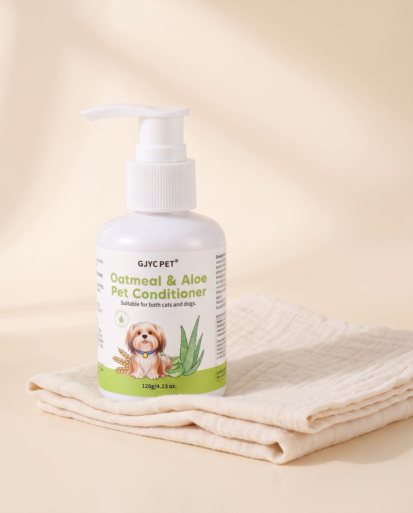 Oatmeal and Aloe Conditioner for Sensitive Skin, styled in a home setting