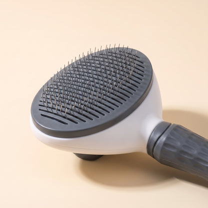 Self-Cleaning Slicker Brush - gray