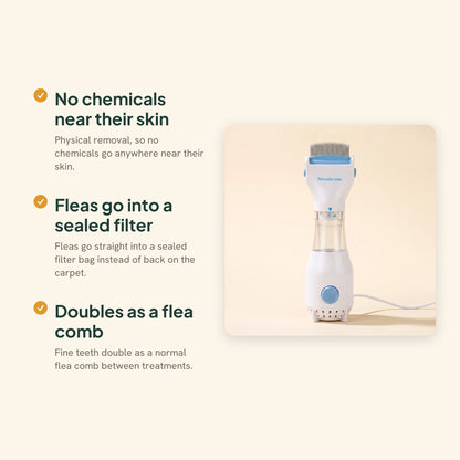 Electric Flea Removal Comb with Filter, key benefits