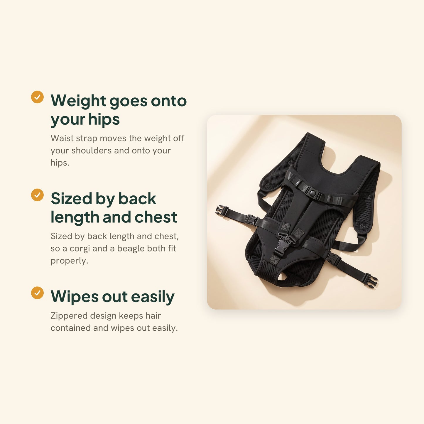 Front Chest Carrier Backpack for Small Dogs, key benefits