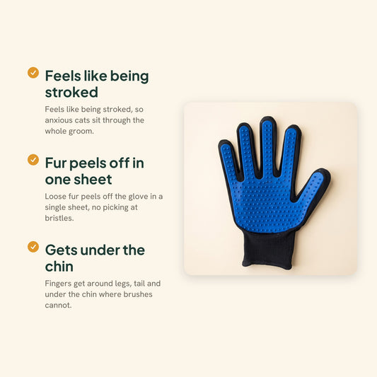 Silicone Deshedding Grooming Glove, key benefits