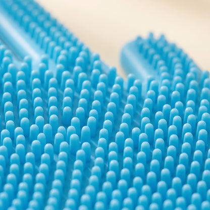 Silicone Bathing Scrubber Gloves, close-up detail