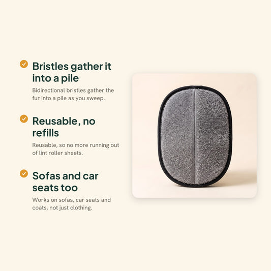 Reusable Pet Hair Removal Mitt, key benefits