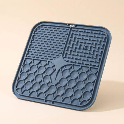 Suction Lick Mat with 60 Cups - gray