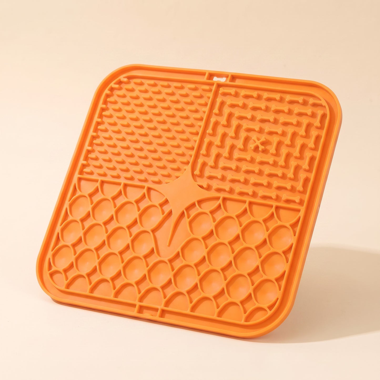 Suction Lick Mat with 60 Cups - orange