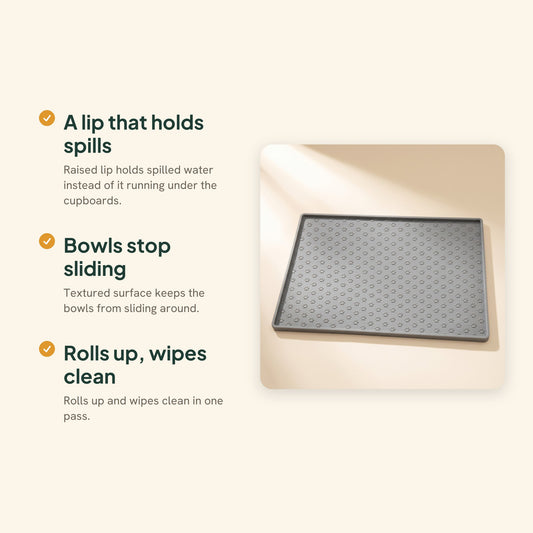 Silicone Paw Print Feeding Mat, key benefits