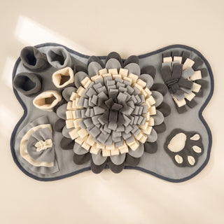 Paw-Shaped Snuffle Mat with Squeaker