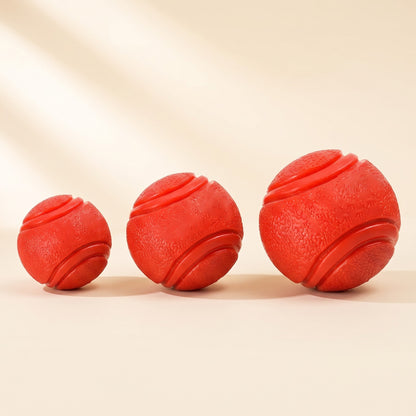 Solid Rubber Bounce Ball for Dogs, close-up detail