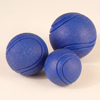 Solid Rubber Bounce Ball for Dogs - blue