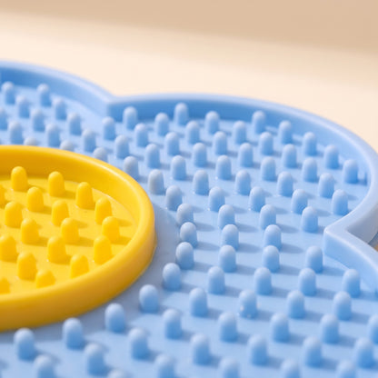 Sunflower Silicone Lick Mat, close-up detail
