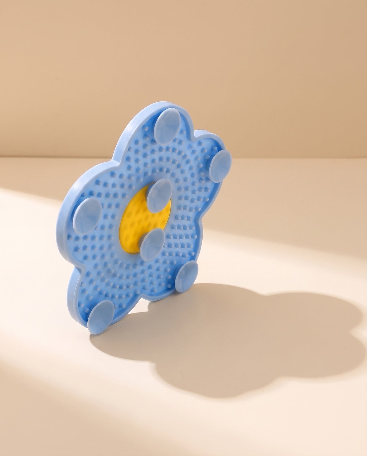 Sunflower Silicone Lick Mat, styled in a home setting