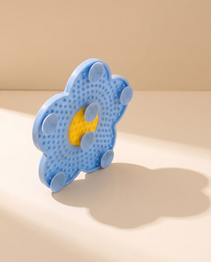 Sunflower Silicone Lick Mat, styled in a home setting