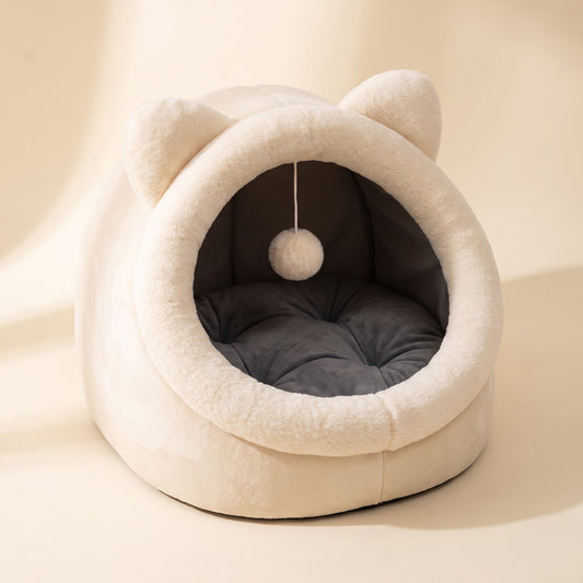 Cat-Face Tent Cave Bed
