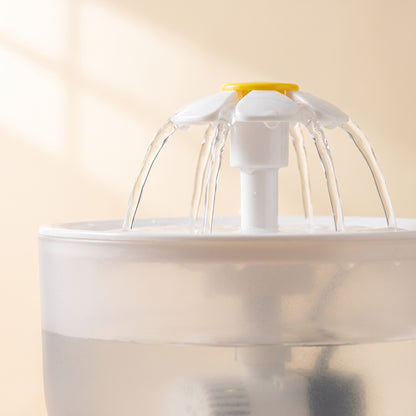 Flower Cat Water Fountain, 1200ml, close-up detail