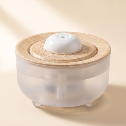 Flower Cat Water Fountain, 1200ml, var wood opaque