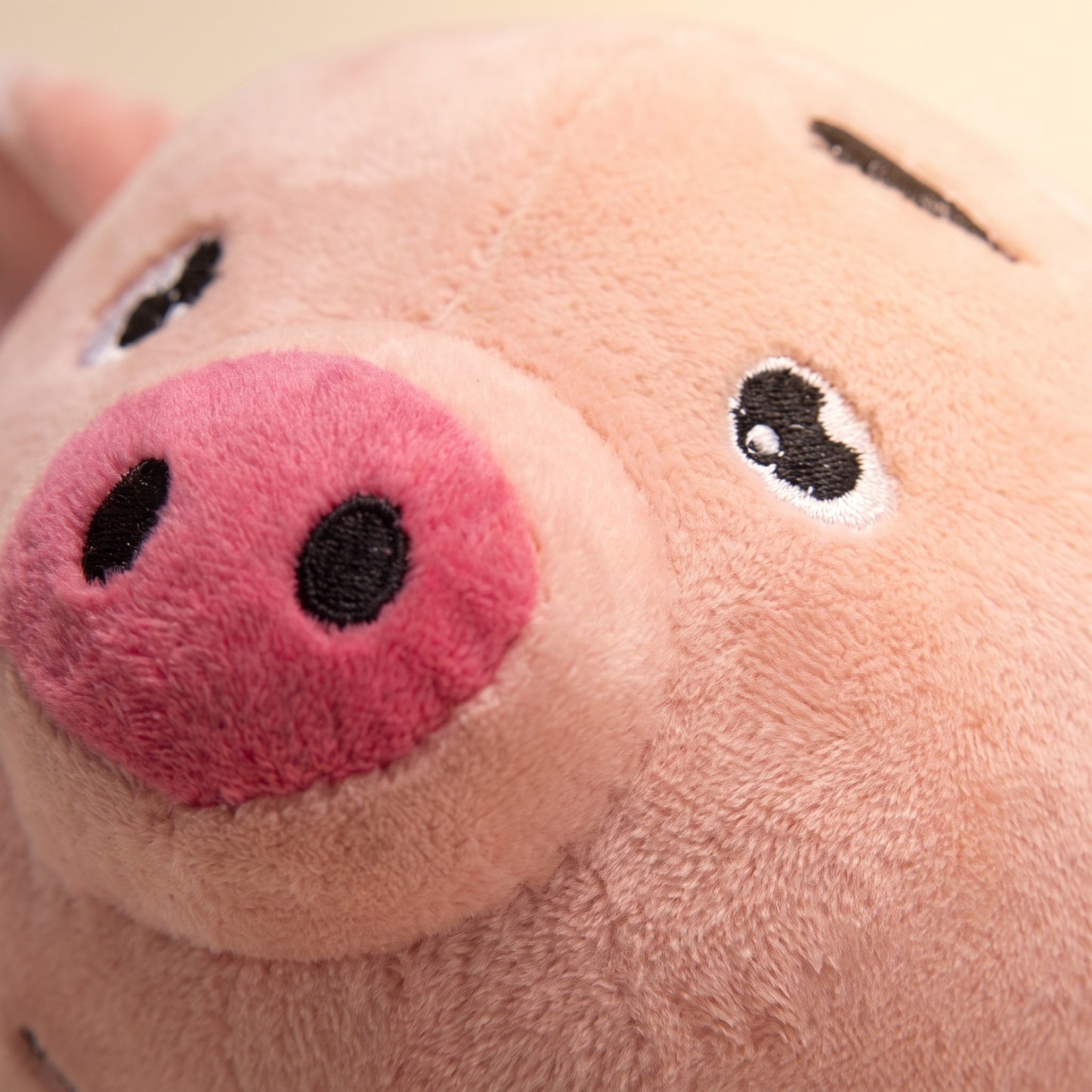 Self-Moving Bouncing Plush Ball Dog Toy, close-up detail