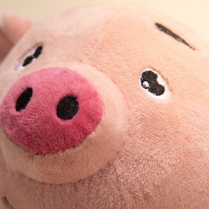 Self-Moving Bouncing Plush Ball Dog Toy, close-up detail