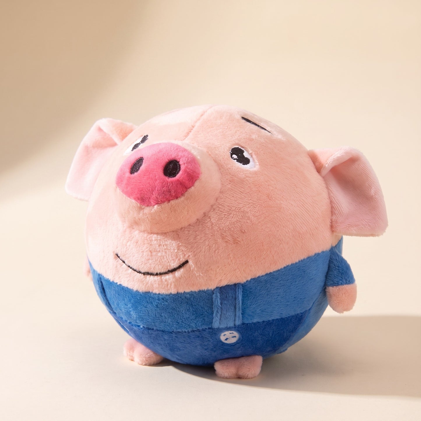 Self-Moving Bouncing Plush Ball Dog Toy - blue-pig