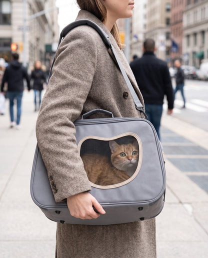 Foldable Soft-Sided Shoulder Carrier, in use at home